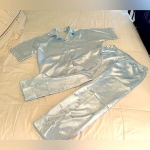 NWOT Vintage Robinsons Dept Store Satin look Pj set Size M